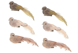 Подвеска полимер Птичка на клипсе 11,5*4см 761622